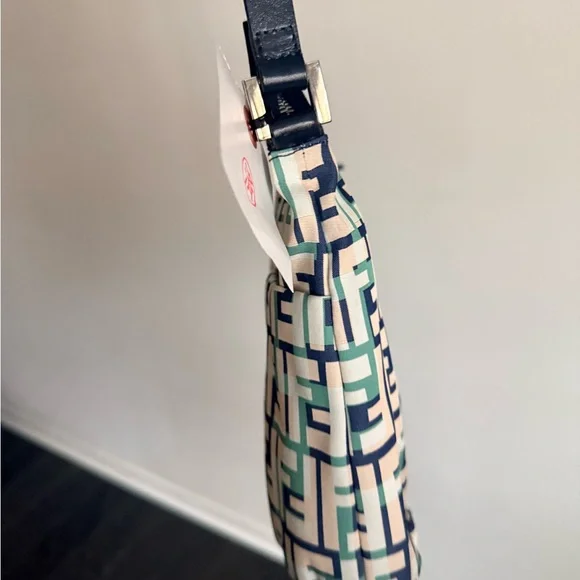 Fendi Blue and Green Patterned Crossbody Bag - Picture 2 of 5